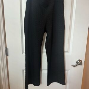 HUE Black Wide Leg Women's Pants